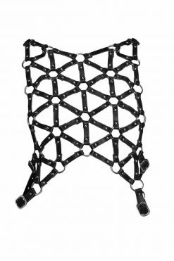 VoyeurX Submissive Leather Harness Bras