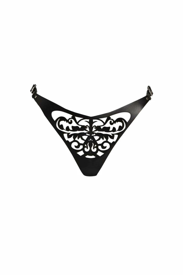 VoyeurX Panties Lilly Leather Thong 3 VoyeurX Panties Lilly Leather Thong