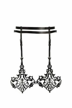 VoyeurX Lilly Leather Suspender Belt Garter Belts