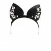 VoyeurX Lilly Leather Cat Ears Silver Fox 2 VoyeurX Lilly Leather Cat Ears Silver Fox