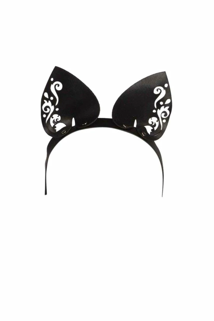 VoyeurX Lilly Leather Cat Ears Silver Fox 3 VoyeurX Lilly Leather Cat Ears Silver Fox