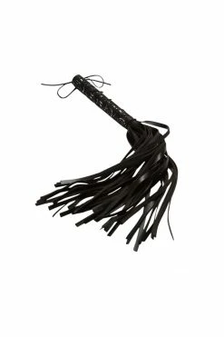 VoyeurX Silver Fox Lilly Leather Flogger