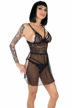 Eros Veneziani Eros Fringed Lace Babydoll
