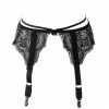 Eros Veneziani Garter Belts Eros Fringed Lace Garter Belt