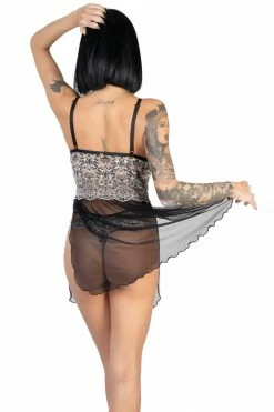 Eros Veneziani Femme Fatale Eros Bicolor Lace Babydoll 8 Eros Veneziani Femme Fatale Eros Bicolor Lace Babydoll