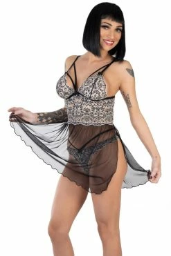 Eros Veneziani Femme Fatale Eros Bicolor Lace Babydoll 9 Eros Veneziani Femme Fatale Eros Bicolor Lace Babydoll