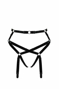 Elissa Poppy Baubo Latex Suspender Briefs Garter Belts