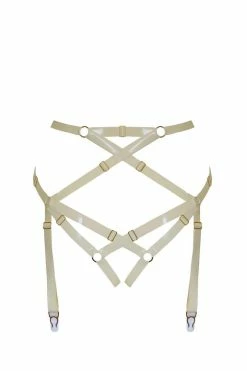 Elissa Poppy Baubo Latex Suspender Briefs Garter Belts