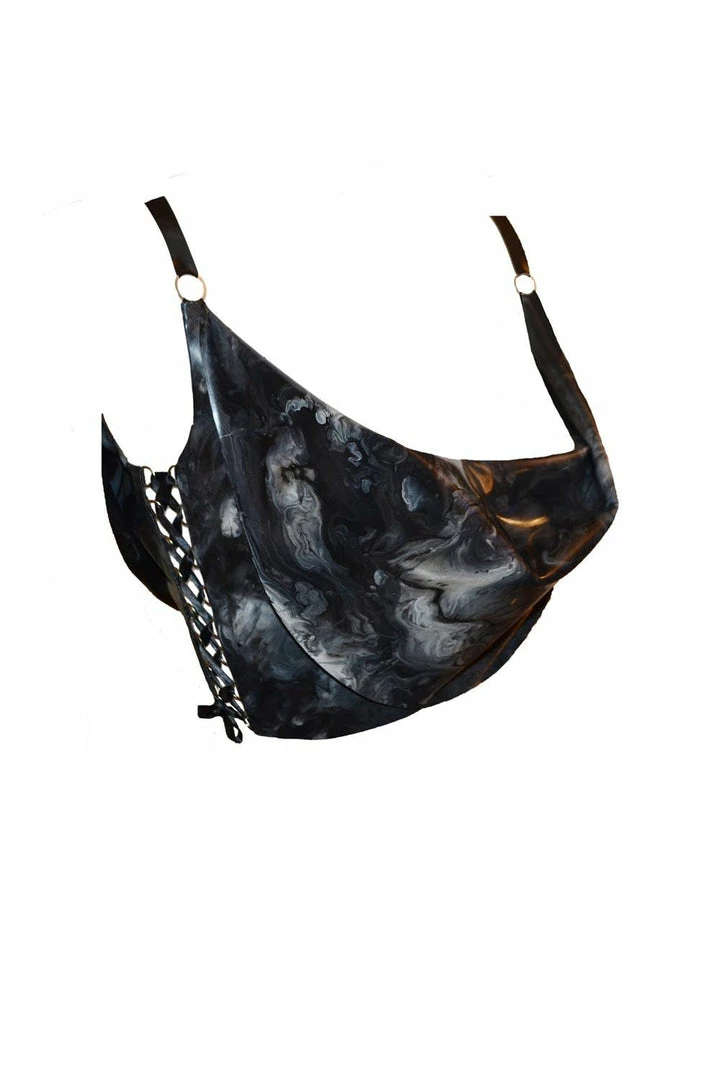 Elissa Poppy Bodysuits & Tops Erebia Cowl Latex Top 3 Elissa Poppy Bodysuits & Tops Erebia Cowl Latex Top