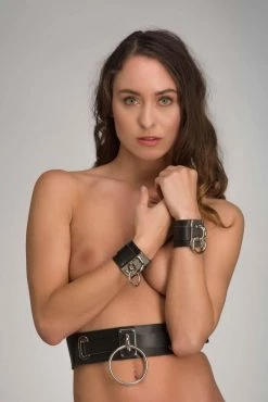 VoyeurX Silver Fox Eternity Leather Bracelet Cuffs 22 VoyeurX Silver Fox Eternity Leather Bracelet Cuffs