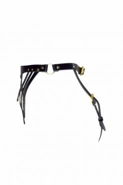 Love Lorn Lingerie Silver Fox Celine High Cut Leather Bikini