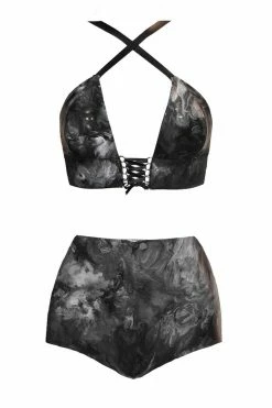 Elissa Poppy Cupido Serena Latex Lingerie Set