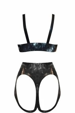 Elissa Poppy Cupido Serena Latex Lingerie Set