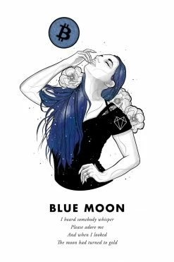 Wolfmumma Bitcoin Art In Frame • Lexy X Blue Moon Cypherpunk 35 Wolfmumma Bitcoin Art In Frame • Lexy X Blue Moon Cypherpunk