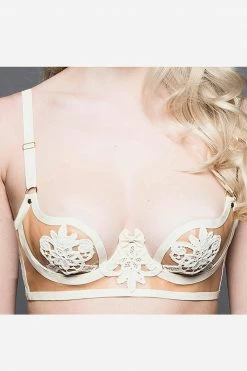 Elissa Poppy Bras Maia Latex Quarter Cup Bra 15 Elissa Poppy Bras Maia Latex Quarter Cup Bra