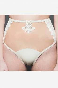 Elissa Poppy Maia Crotchless High Waist Knicker