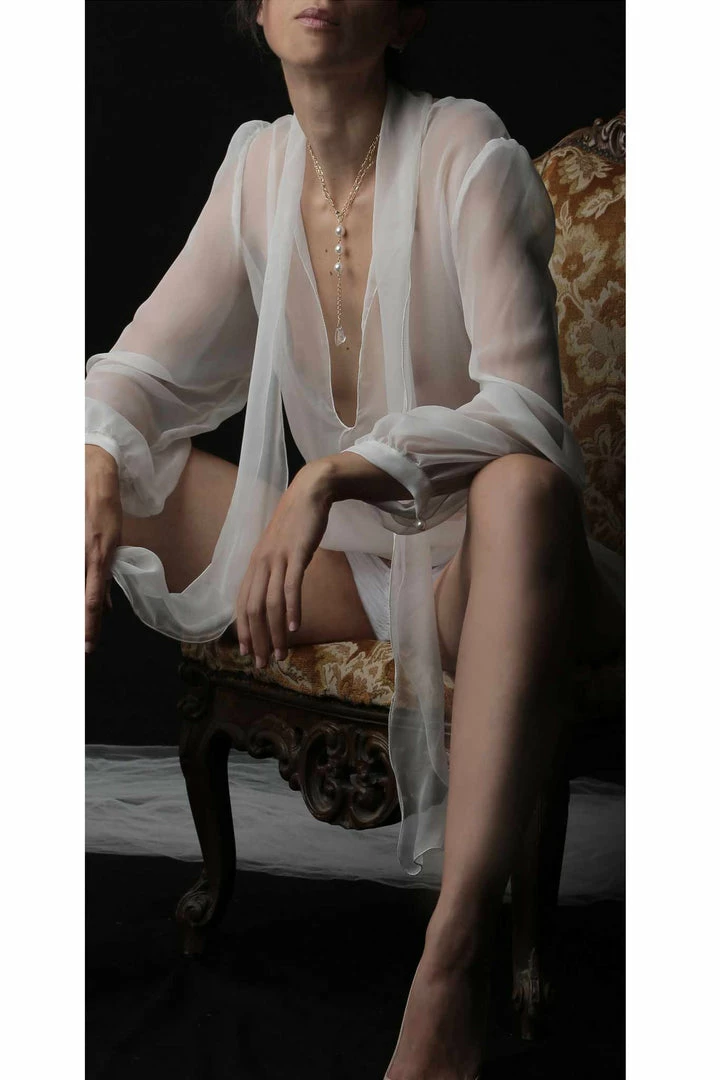 Hot Couture Claire Sissi Pure Silk Chiffon Pussy Bow Blouse Panties 10 Hot Couture Claire Sissi Pure Silk Chiffon Pussy Bow Blouse Panties