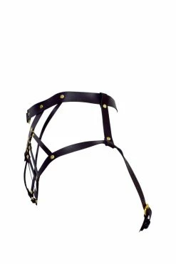 Love Lorn Lingerie Olivia Leather Harness Brief