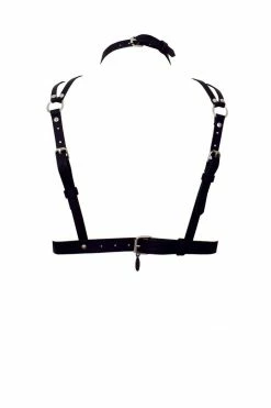 Love Lorn Lingerie Song High Neck Leather Bra Bras