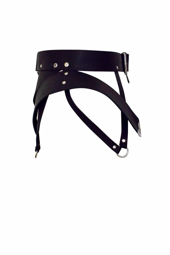 Love Lorn Lingerie Song Leather Peplum Belt Silver Fox 6 Love Lorn Lingerie Song Leather Peplum Belt Silver Fox