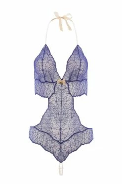 Bracli Sydney Double Pearls Blue Lace Bodysuit