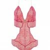 Bracli Sydney Double Pearls Red Lace Bodysuit 1 Bracli Sydney Double Pearls Red Lace Bodysuit