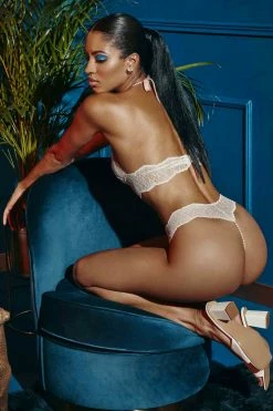 Bracli Sydney Double Pearls Ivory Lace Bodysuit