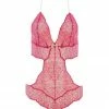 Bracli Sydney Single Pearls Red Lace Bodysuit Bodysuits & Tops