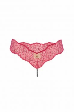 Bracli Sydney Italian Lace Dark Pearl Thong Panties