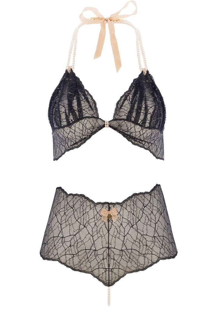 Bracli Sydney Red High Waist Pearl Thong Set 4 Bracli Sydney Red High Waist Pearl Thong Set