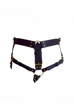 Love Lorn Lingerie Utilitarian Leather Strap On Harness Toys & Accessories