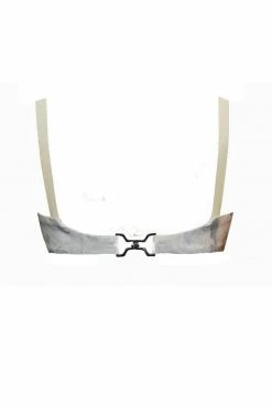 Elissa Poppy Papilio Split Cup White Latex Bra