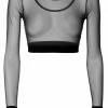 Mila Krasna Aleksandra Sheer Crop Top