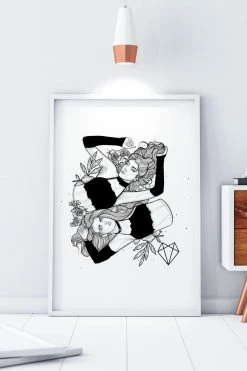 Wolfmumma Darkest Vixens Framed Art • Alli & Julie