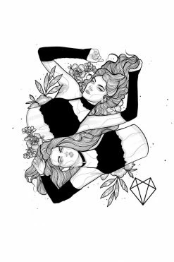 Wolfmumma Darkest Vixens Framed Art • Alli & Julie