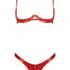 Patrice Catanzaro Leather – Vegan Red Annabelle Bra + G-String