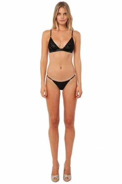 Avery Rose Lingerie Lily Swarovski Bra + Panty Swarovski Crystals & Pearls