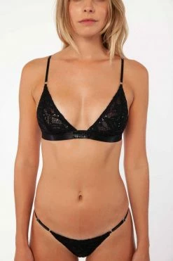 Avery Rose Lingerie Lily Swarovski Bra + Panty Swarovski Crystals & Pearls