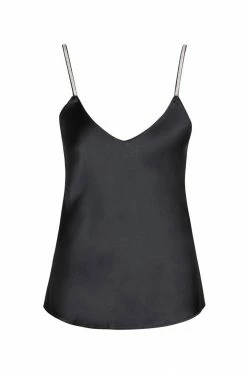 Avery Rose Lingerie Lingerie Sets Chiara Silk Cami Set – Clear Swarovski Straps