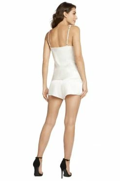 Avery Rose Lingerie Lingerie Sets Chiara Silk Cami Set – Clear Swarovski Straps