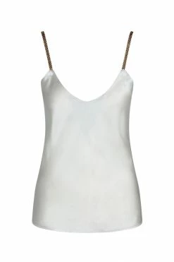 Avery Rose Lingerie Chiara Silk Cami Set – Gold Swarovski Straps Lingerie Sets