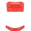 Elissa Poppy Bandeau Cheeky Scarlet Red Latex Lingerie Set