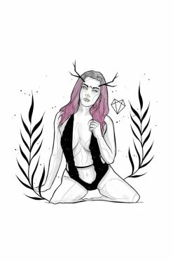 Wolfmumma Darkest Vixen Framed Art • Becca 37 Wolfmumma Darkest Vixen Framed Art • Becca