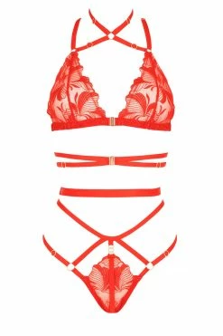 Impudique Bijou Red Lingerie Set Lingerie Sets