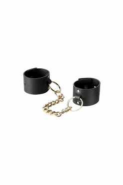 Bijoux Indiscrets Maze Vegan Leather Wide Handcuffs