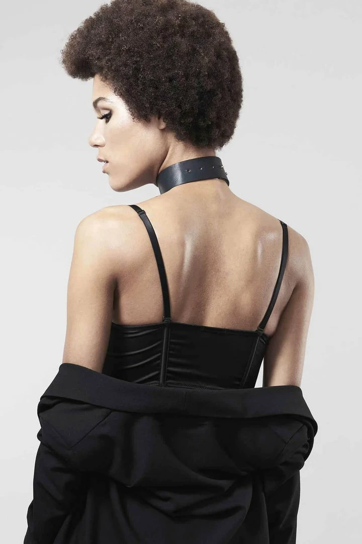 Bijoux Indiscrets Maze Vegan Leather Collar + Leash 5 Bijoux Indiscrets Maze Vegan Leather Collar + Leash