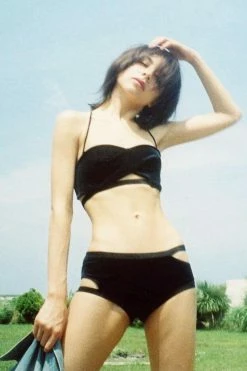 K+1% Black Velour Lingerie Set