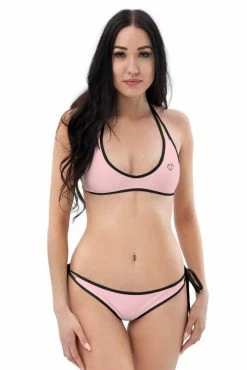 Darkest Fox Turquoise Jungle Reversible Bikini • Black Trim Swimwear 18 Darkest Fox Turquoise Jungle Reversible Bikini • Black Trim Swimwear