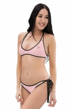 Darkest Fox Turquoise Jungle Reversible Bikini • Black Trim Swimwear 20 Darkest Fox Turquoise Jungle Reversible Bikini • Black Trim Swimwear