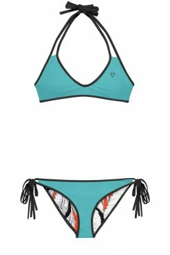 Darkest Fox Tangerine Jungle Sapphire Sky Reversible Bikini Swimwear 33 Darkest Fox Tangerine Jungle Sapphire Sky Reversible Bikini Swimwear